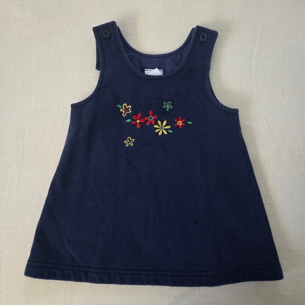 Vintage Navy Floral Dress 3t
